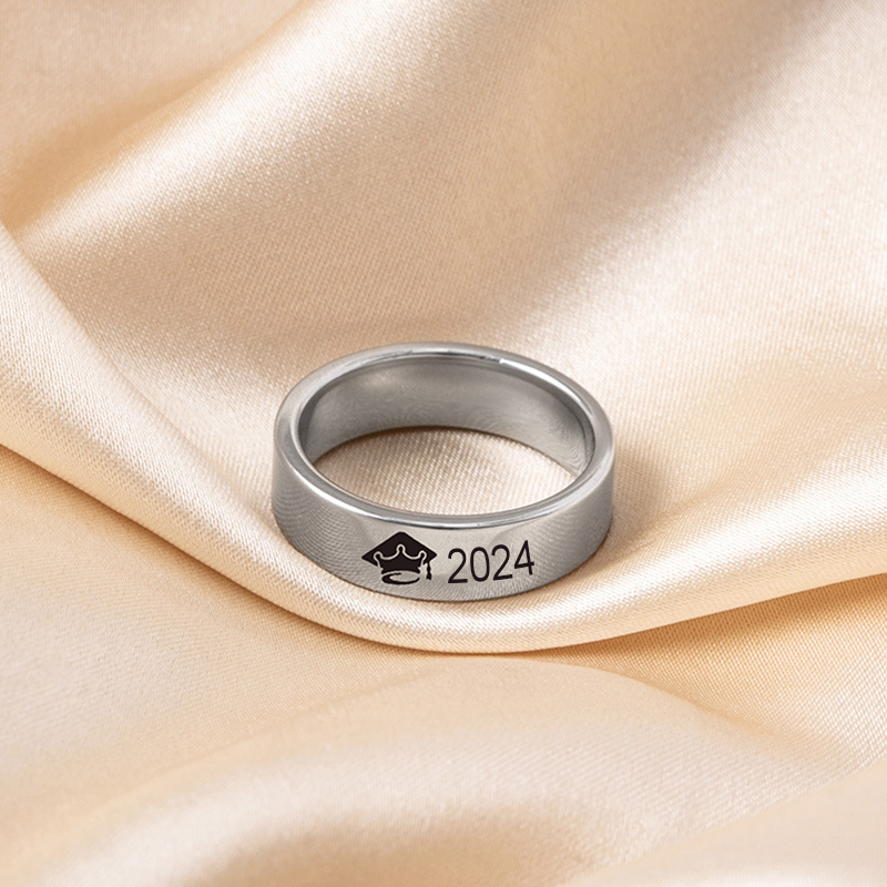 Simple Style Number 316 Stainless Steel  Women's Rings display picture 4