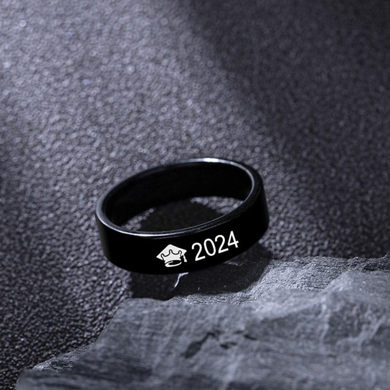 Simple Style Number 316 Stainless Steel  Women's Rings display picture 5