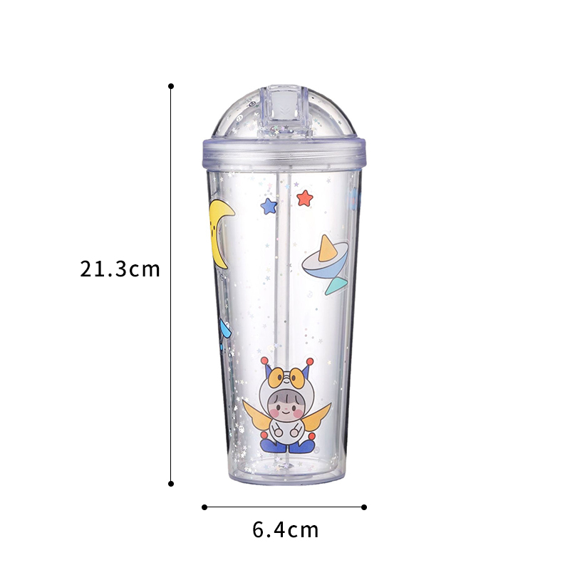 Casual Cute Solid Color Plastic Water Bottles 1 Piece display picture 1