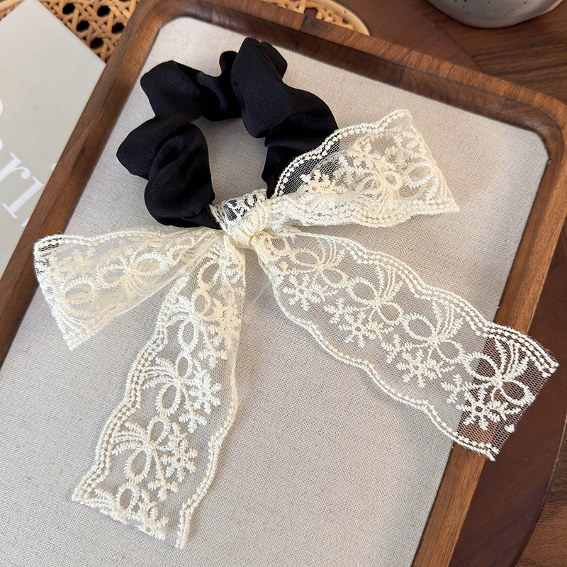 Women's Princess French Style Modern Style Bow Knot Cloth Lace Hair Tie display picture 5