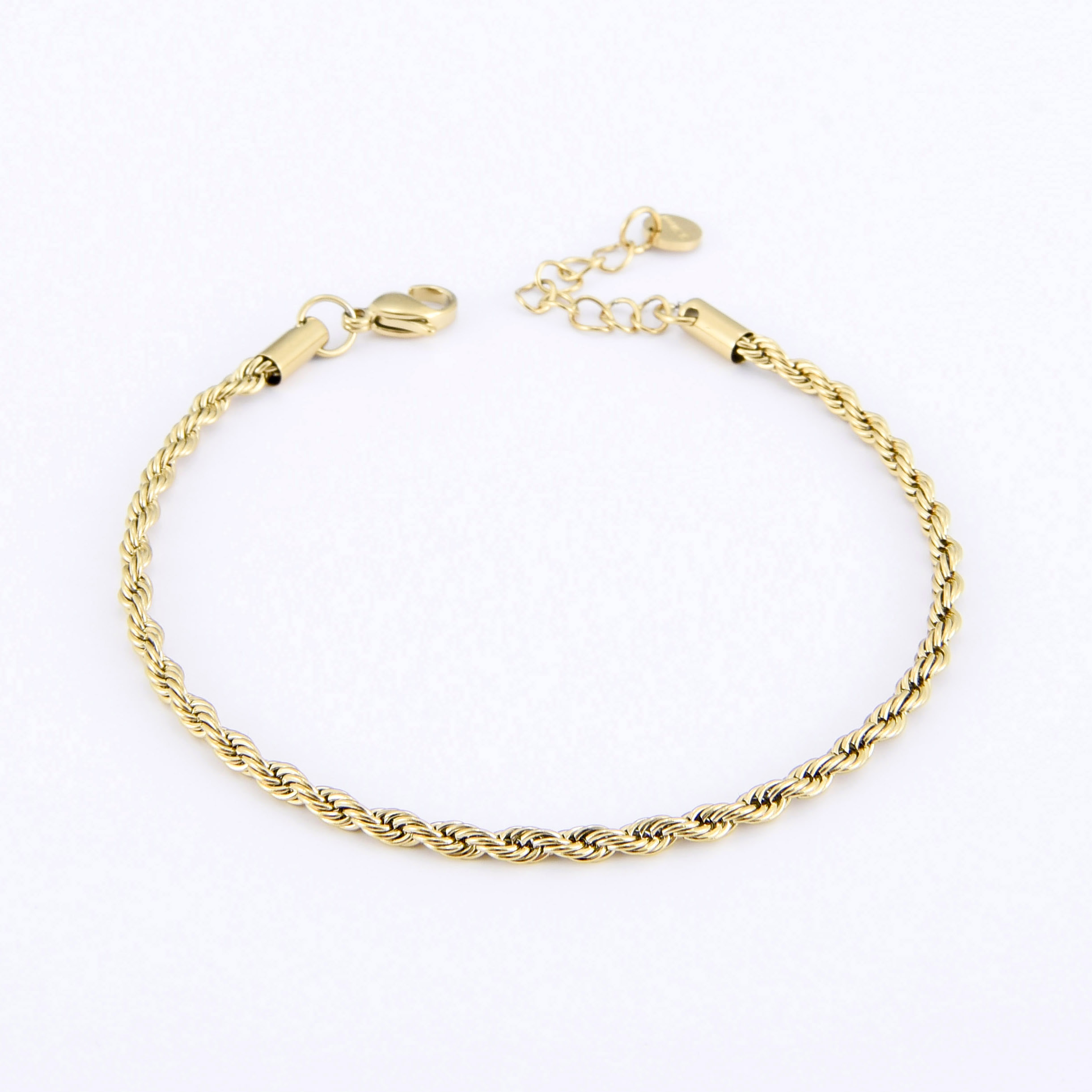 Casual Classic Style Solid Color 304 Stainless Steel 18K Gold Plated Bracelets In Bulk display picture 2