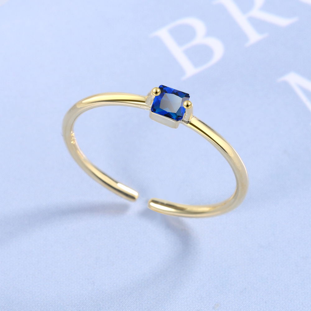 Wholesale Simple Style Classic Style Solid Color Copper Inlay Zircon Rings display picture 4