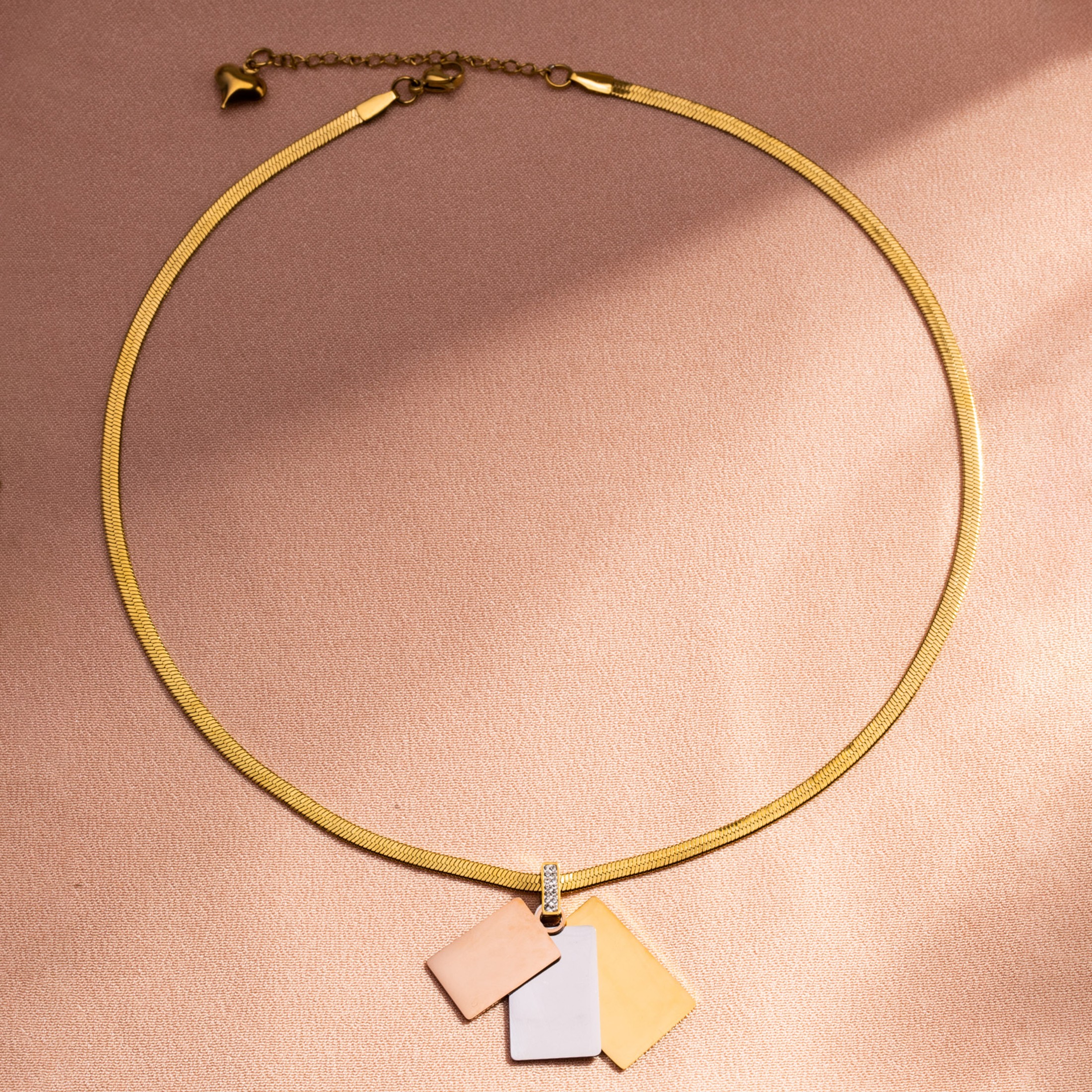 Edelstahl 304 18 Karat Vergoldet Lässig Pendeln Überzug Pentagramm Geometrisch Schmetterling Halskette Mit Anhänger display picture 7