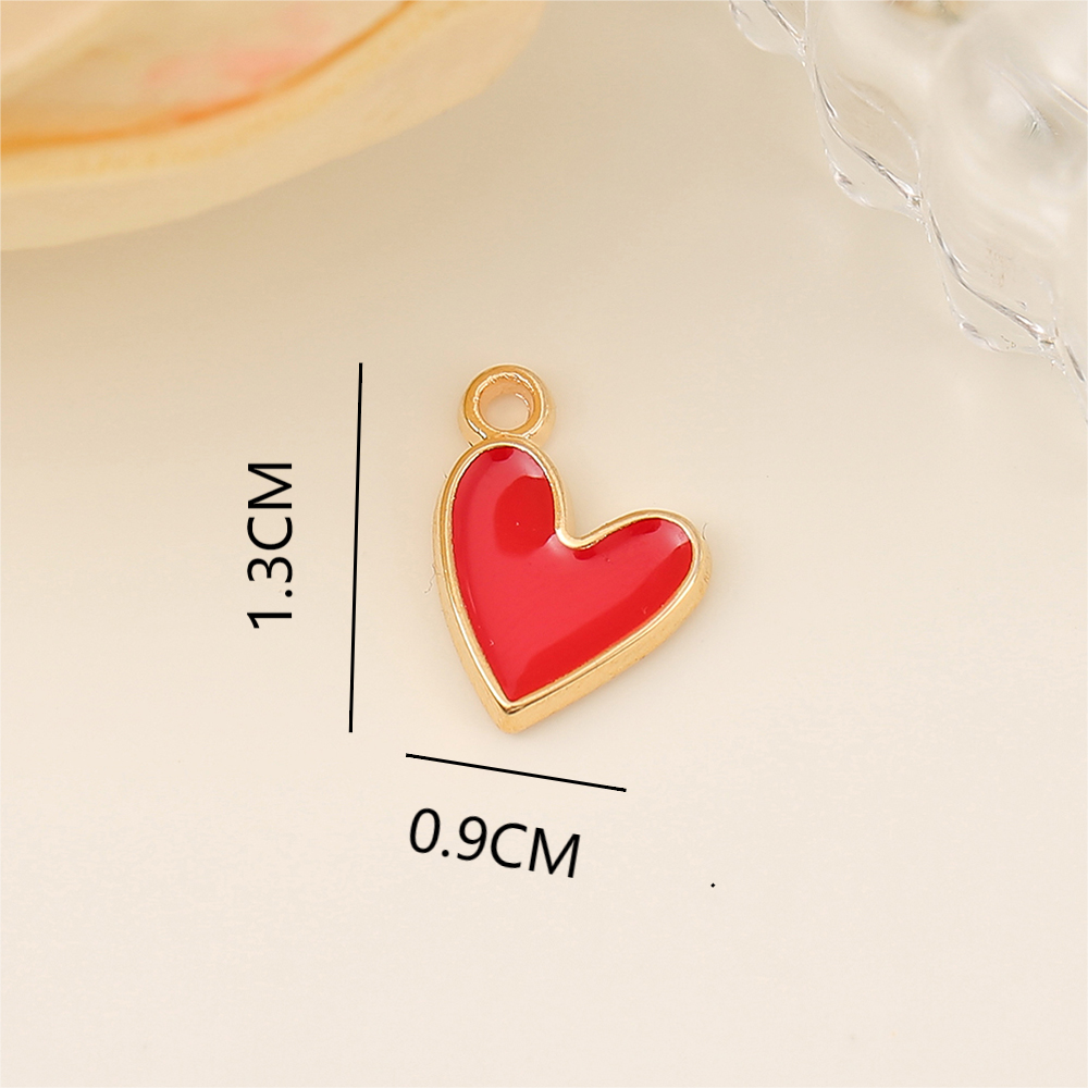 1 Piece 9*13mm Copper 18K Gold Plated Heart Shape Polished Pendant display picture 2