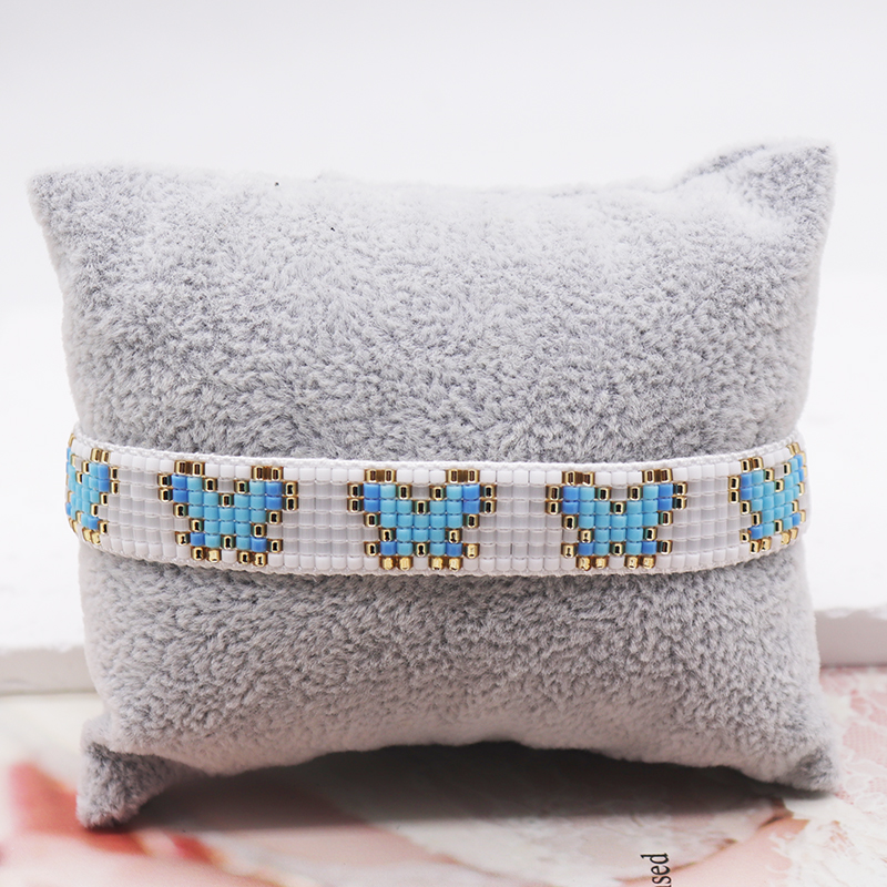 IG Style Simple Style Butterfly Glass Rope Beaded Knitting Women's Bracelets display picture 6