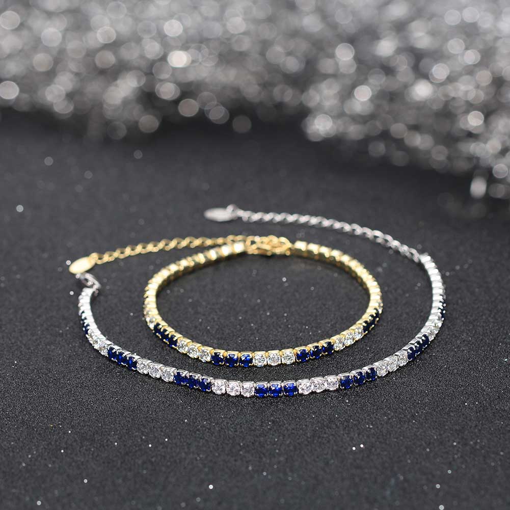 Sterling Silver IG Style Simple Style Classic Style Plating Inlay Round Round Dots Zircon Bracelets display picture 22