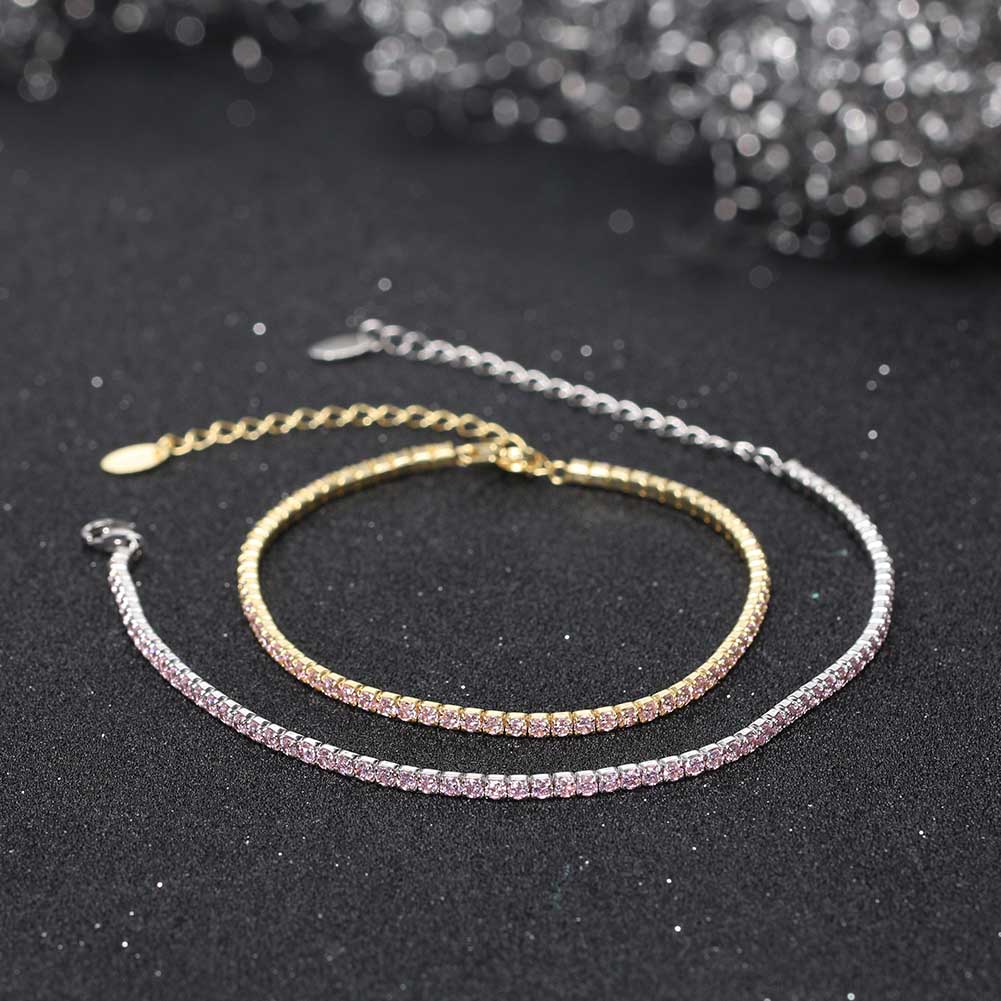 Sterling Silver IG Style Simple Style Classic Style Plating Inlay Round Round Dots Zircon Bracelets display picture 16