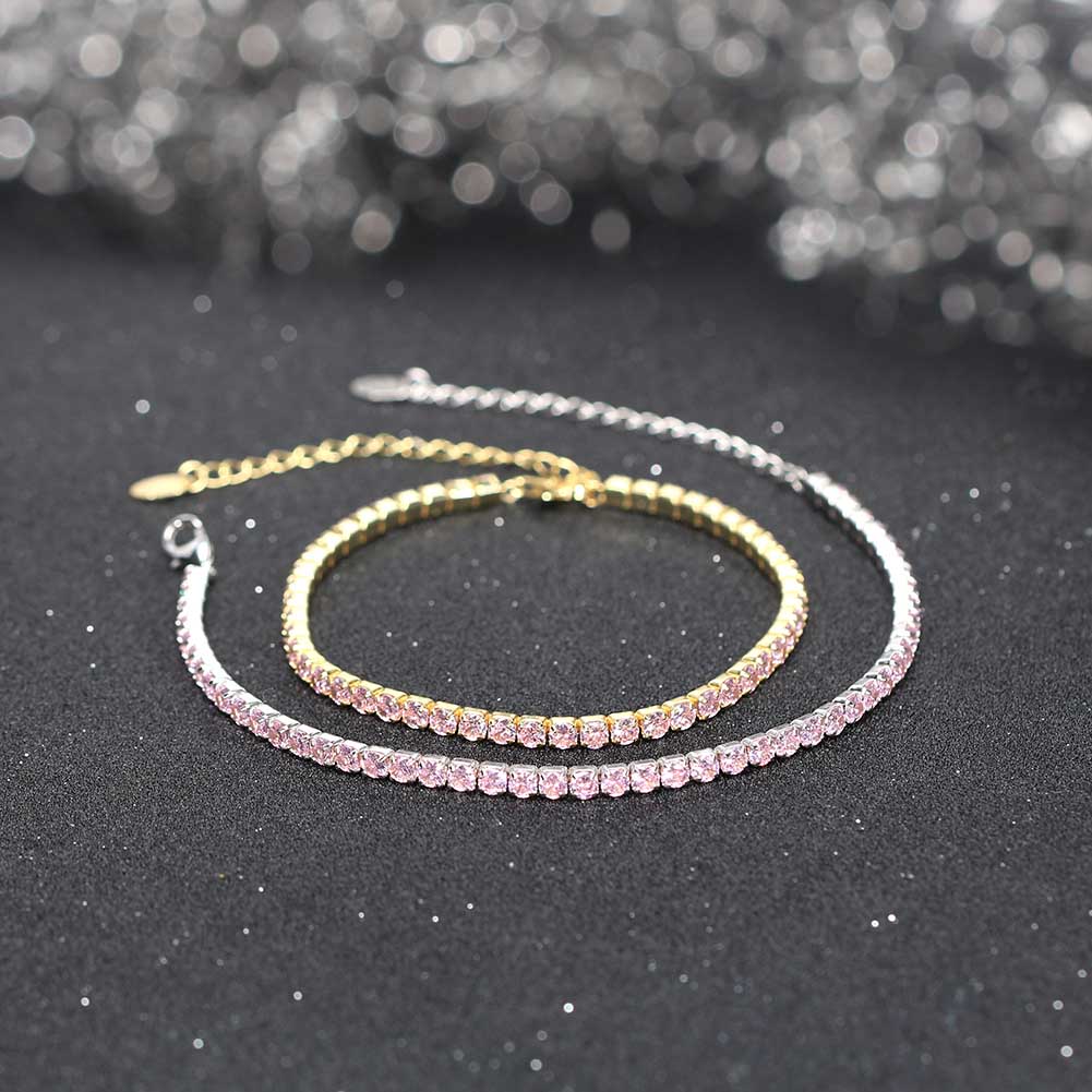 Sterling Silver IG Style Simple Style Classic Style Plating Inlay Round Round Dots Zircon Bracelets display picture 26