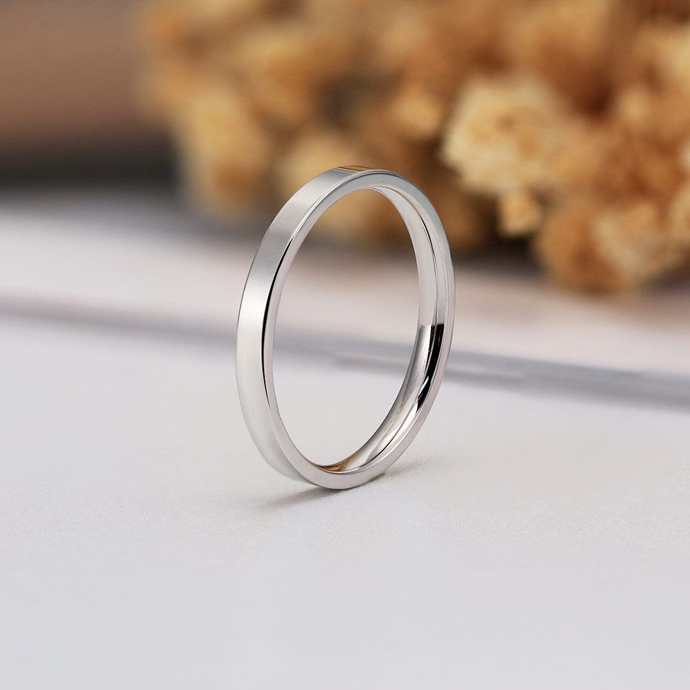 Sterling Silver 14K Gold Plated White Gold Plated IG Style Japanese Style Simple Style Solid Color Rings display picture 9