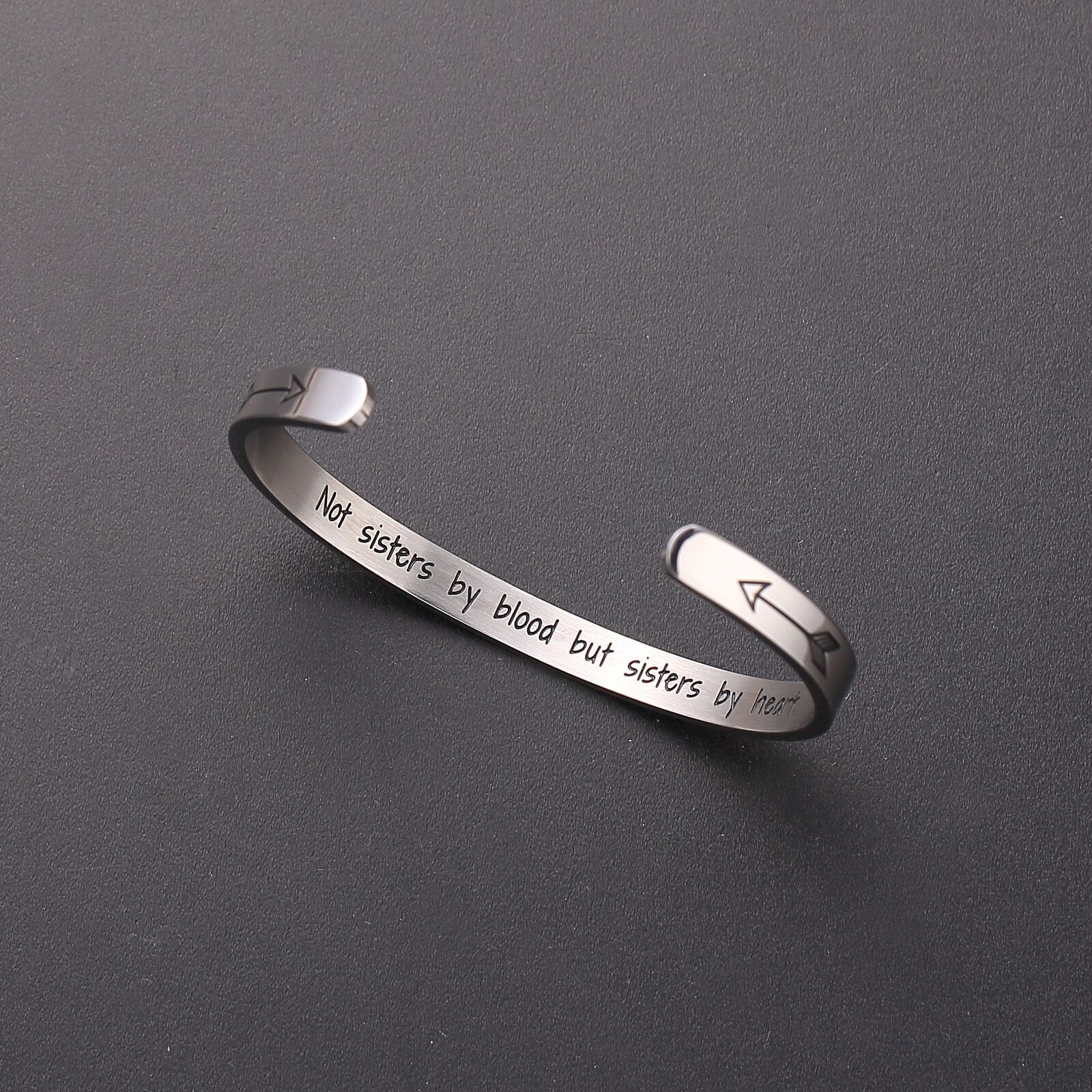 Stainless Steel Casual Simple Style C Shape Letter Cuff Bracelets display picture 7