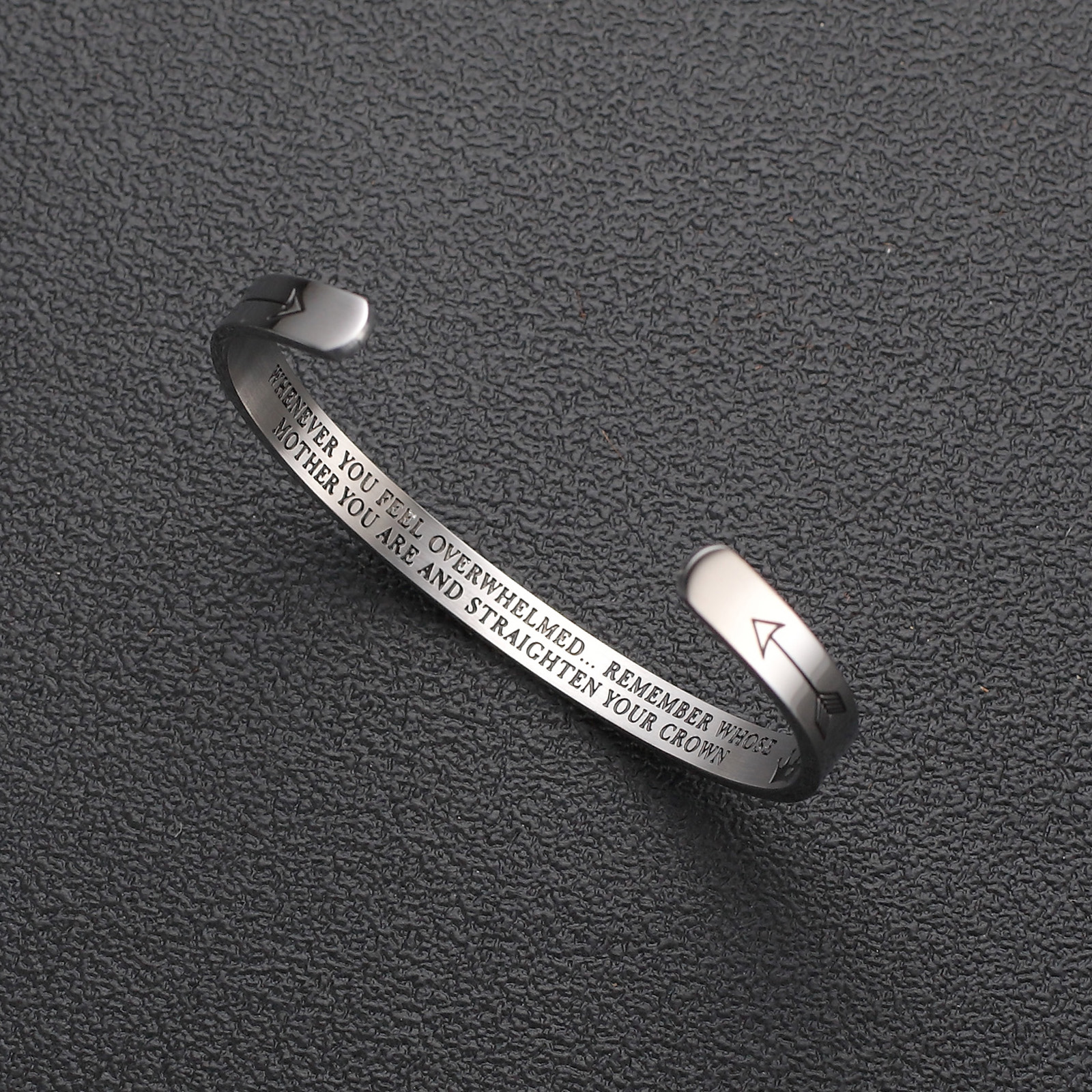 Stainless Steel Basic Letter Plating Cuff Bracelets display picture 2