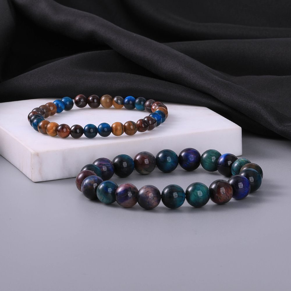 Retro Simple Style Geometric Natural Stone Bracelets In Bulk display picture 3