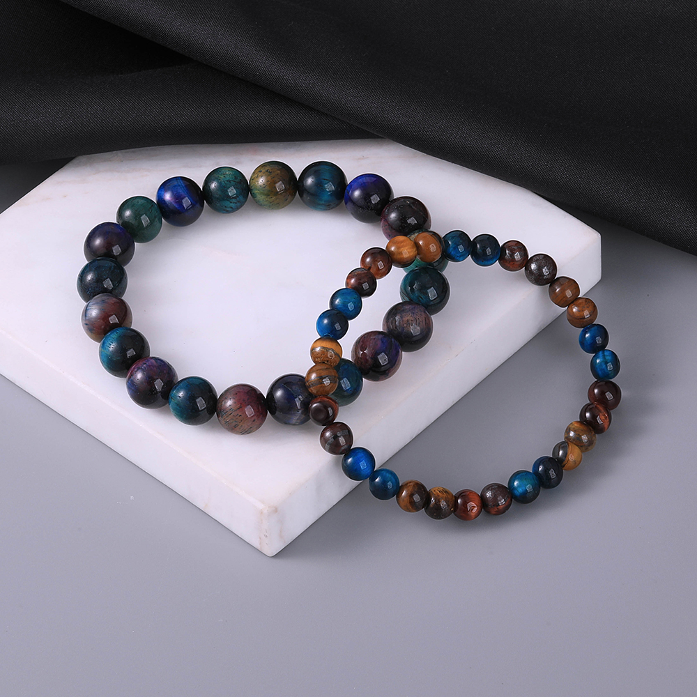Retro Simple Style Geometric Natural Stone Bracelets In Bulk display picture 2