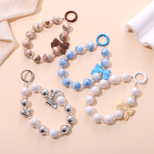 Sweet Flower Alloy Chain Keychain display picture 12
