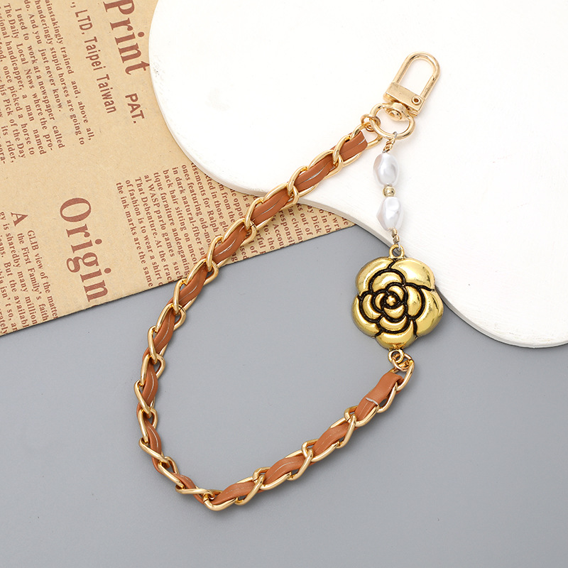 Sweet Flower Alloy Chain Keychain display picture 15