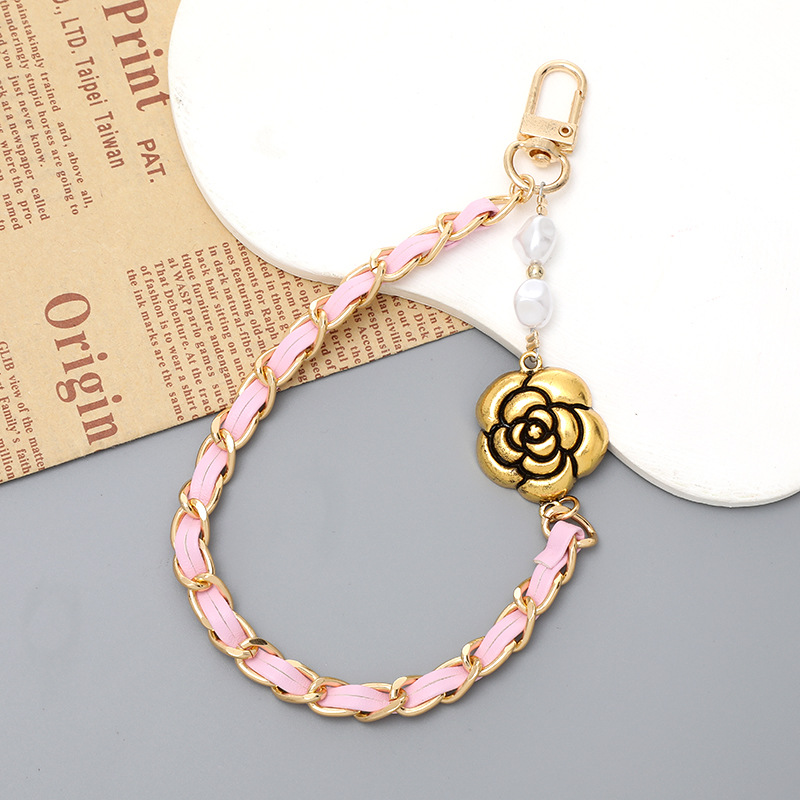 Sweet Flower Alloy Chain Keychain display picture 18