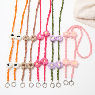 Simple Style Solid Color Beaded Plating Chain Bag Pendant display picture 6