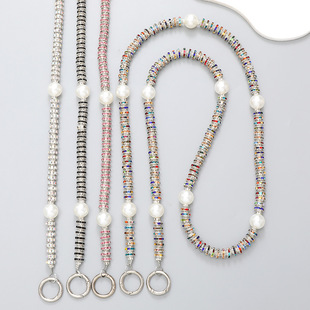 Einfacher Stil Einfarbig Perlen Überzug Kette Taschenanhänger display picture 11