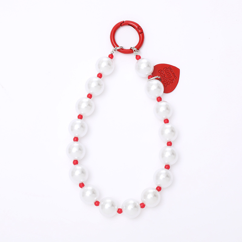 Sweet Letter Heart Shape Beaded Beaded Chain Keychain display picture 23