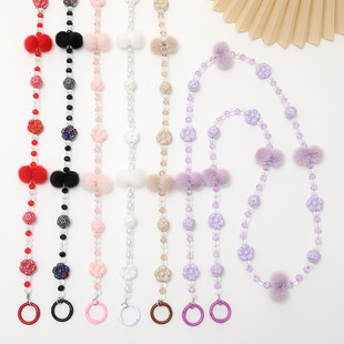 Einfacher Stil Einfarbig Perlen Überzug Kette Taschenanhänger display picture 13
