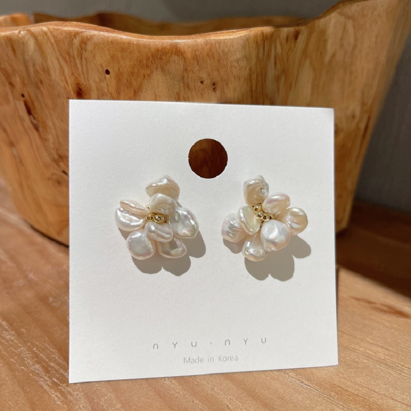 1 Pair Vacation Flower Enamel Plating Imitation Pearl Copper 18K Gold Plated Ear Studs display picture 2