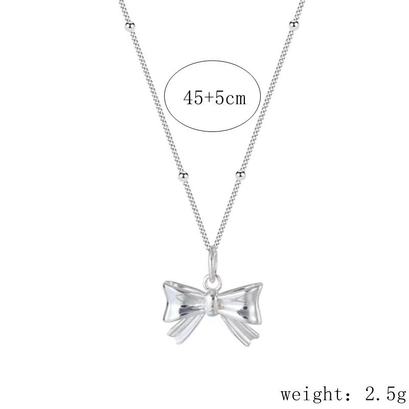 Sterling Silber Romantisch Einfacher Stil Schmetterling Halskette Mit Anhänger display picture 4