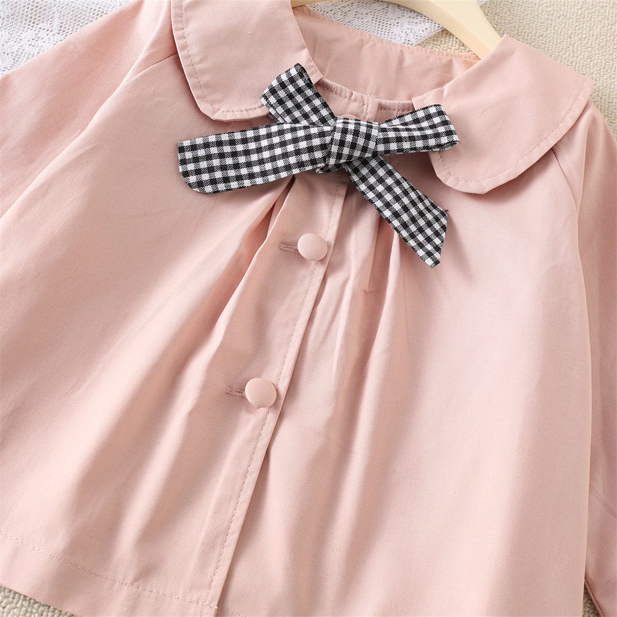 Simple Style Bow Knot Big Bow Cotton Cotton Blend Girls Dresses display picture 1