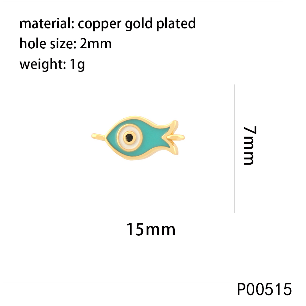 1 Piece 20 * 25mm Hole 2~2.9mm Copper Zircon 18K Gold Plated Devil's Eye Hand Of Fatima Polished Pendant display picture 6