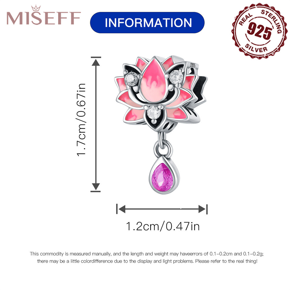 1 Piece 10*10mm 5*10mm 5 * 11mm Sterling Silver Zircon Round Flower Butterfly Polished Pendant Beads display picture 1