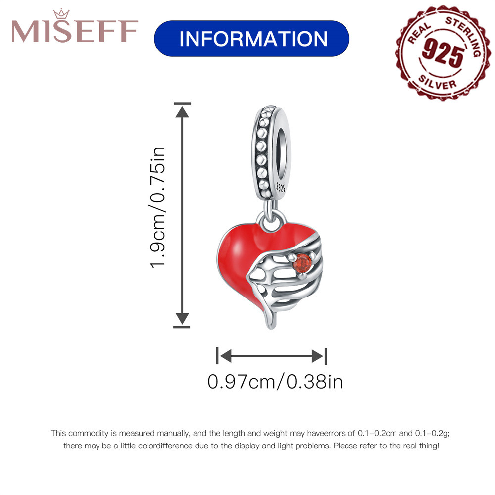 1 Piece 10*19mm 11 * 25mm 9*22mm Sterling Silver Zircon Letter Heart Shape Polished Pendant display picture 9