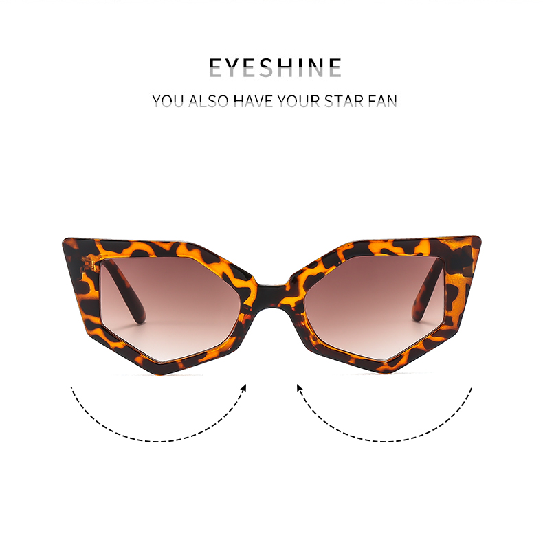 Casual Streetwear Solid Color Leopard Ac Special-Shaped Mirror Full Frame Women's Sunglasses display picture 1