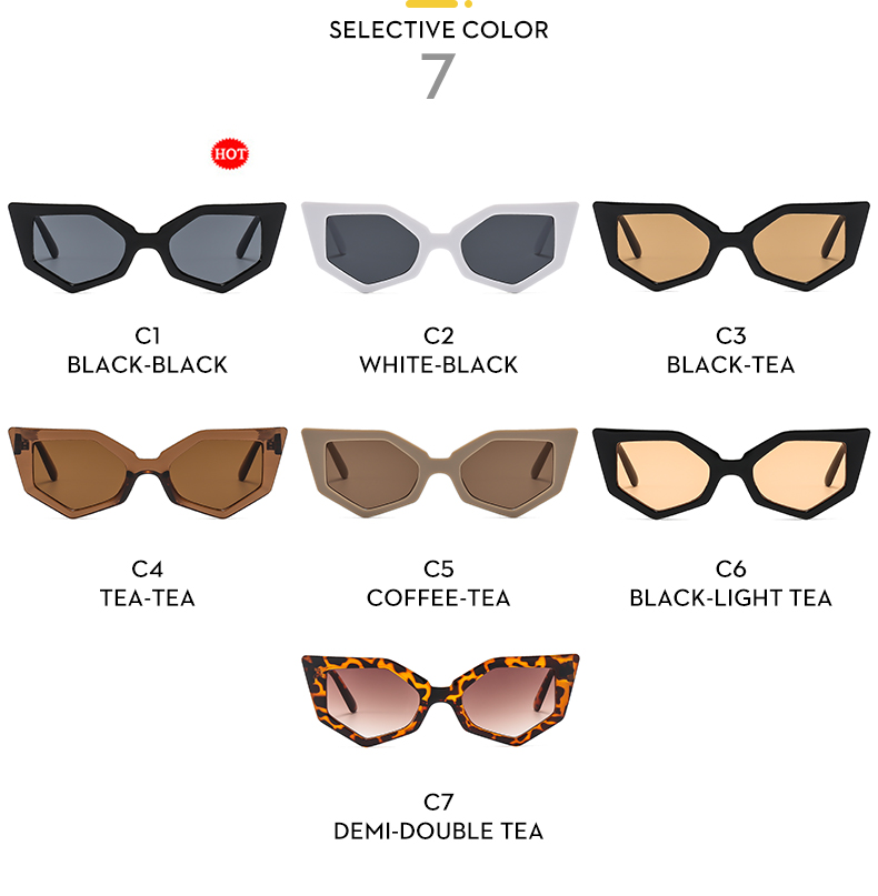 Casual Streetwear Solid Color Leopard Ac Special-Shaped Mirror Full Frame Women's Sunglasses display picture 13