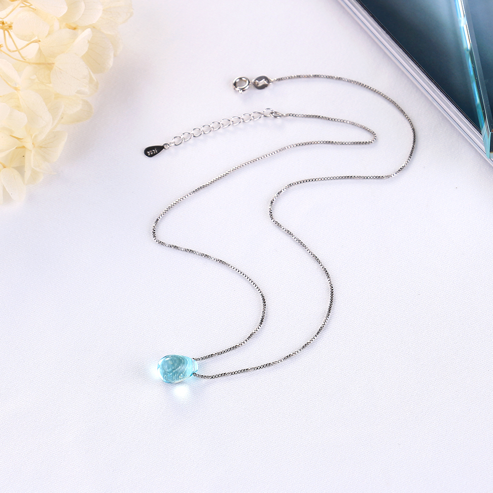 Le Cuivre Or Blanc Plaqué Style Simple Incruster Les Gouttelettes D'Eau Cristal Artificiel Pendentif display picture 15