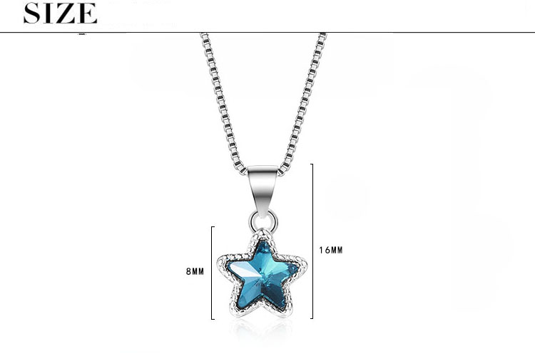 1 Piece 8 * 8mm Copper Artificial Crystal White Gold Plated Star Polished Pendant display picture 1