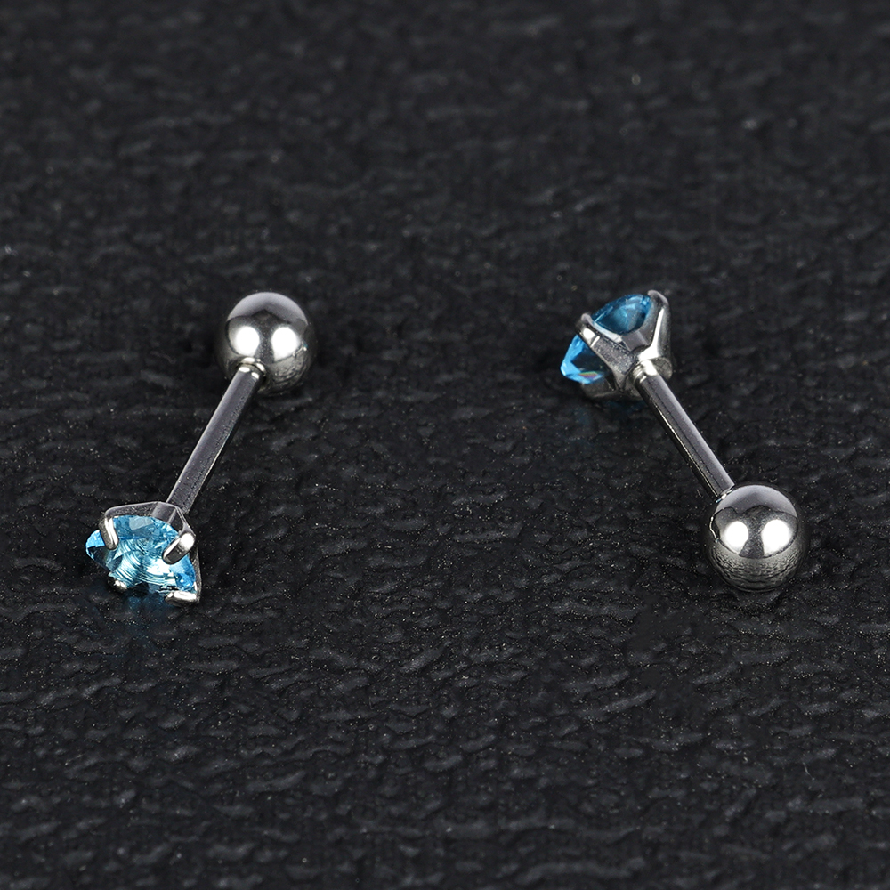 1 Pair Simple Style Classic Style Heart Shape Polishing Inlay 302 Stainless Steel Zircon Ear Studs display picture 24