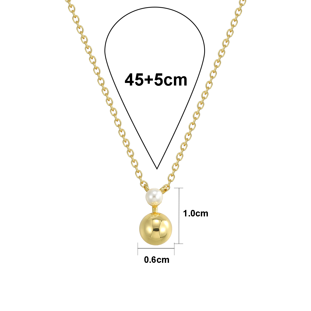 Sterling Silver 18K Gold Plated IG Style Elegant Lady Inlay Four Leaf Clover Round Rhinestones Pearl Pendant Necklace display picture 9