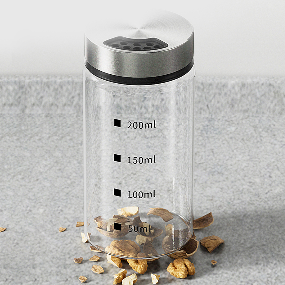 Simple Style Transparent 304 Stainless Steel Glass Seasoning Bottle 1 Piece display picture 6