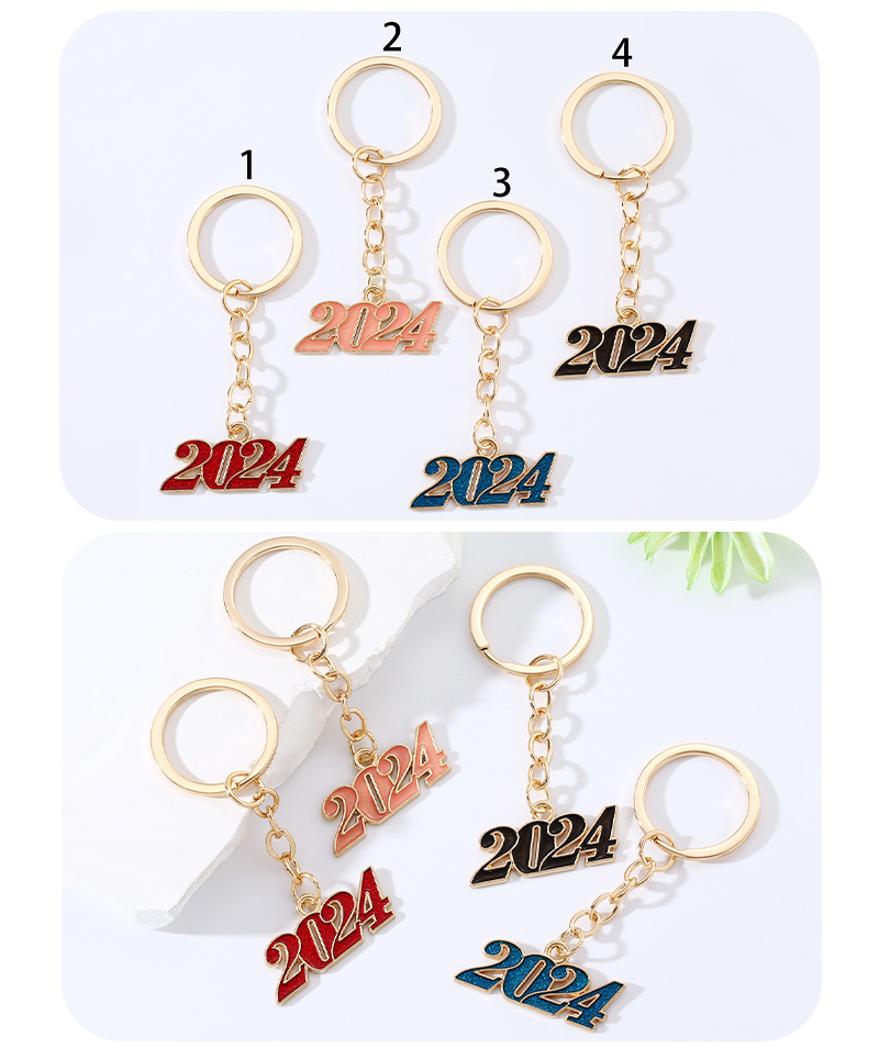 Simple Style Classic Style Number Alloy Alloy Bag Pendant Keychain display picture 5