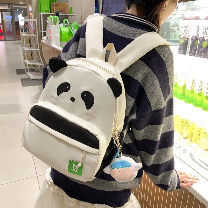 Large Water Repellent 19 Inch Panda Daily School Backpack display picture 2