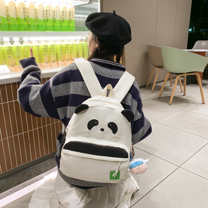 Large Water Repellent 19 Inch Panda Daily School Backpack display picture 5