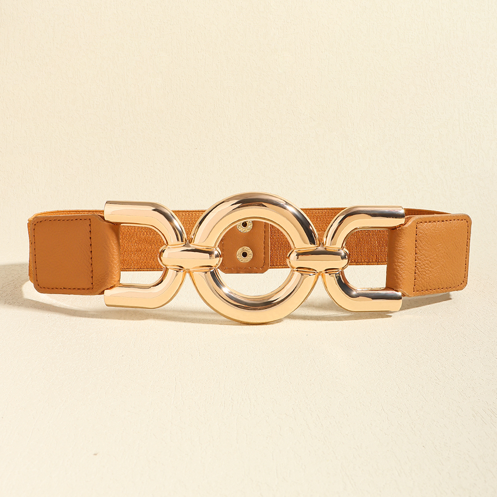 Basic Vintage Style Classic Style Geometric Pu Leather Women's Leather Belts display picture 6