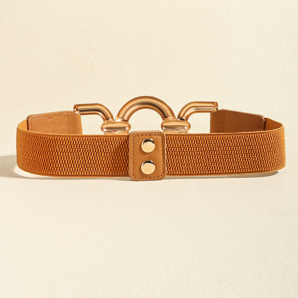 Basic Vintage Style Classic Style Geometric Pu Leather Women's Leather Belts display picture 7
