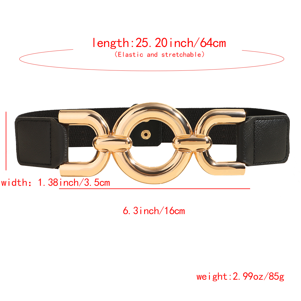 Basic Vintage Style Classic Style Geometric Pu Leather Women's Leather Belts display picture 2