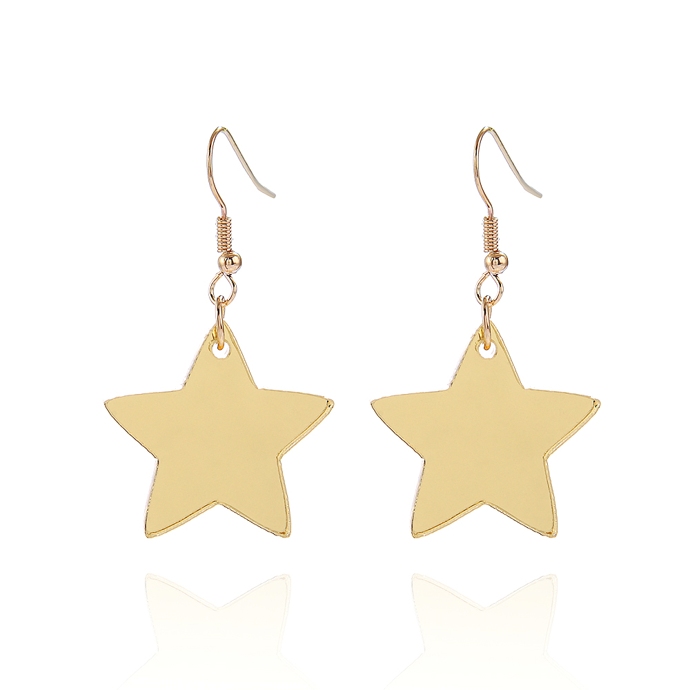 1 Pair Elegant Sweet Star Arylic Drop Earrings display picture 1