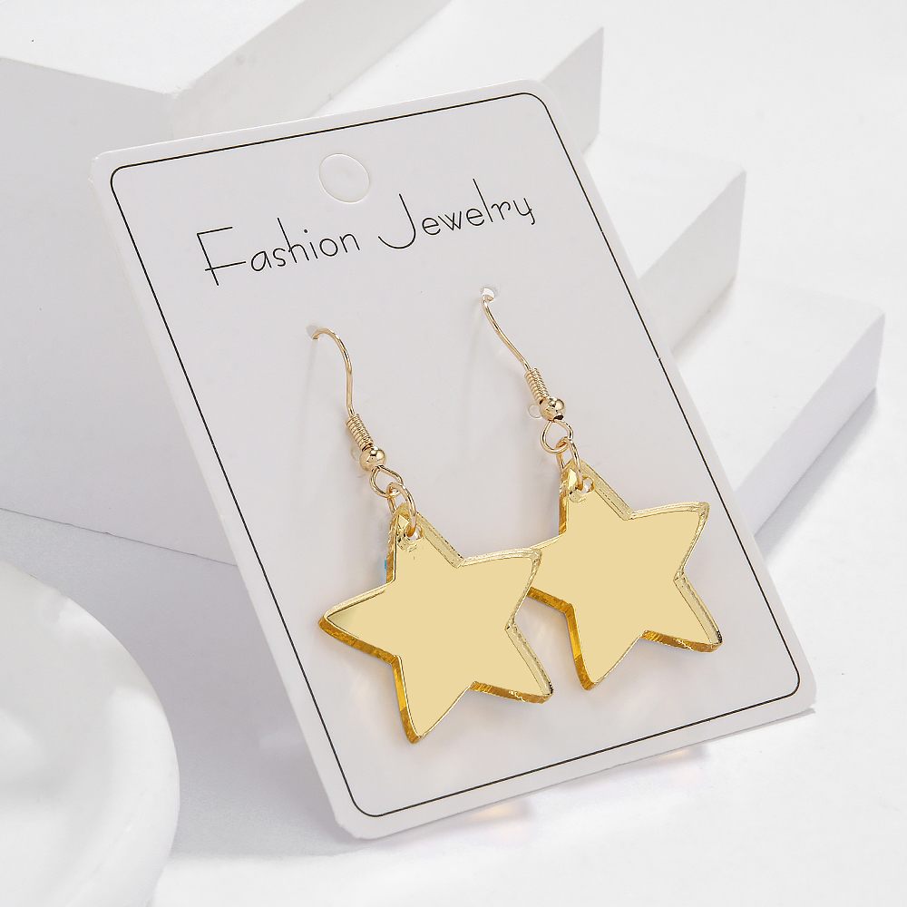1 Pair Elegant Sweet Star Arylic Drop Earrings display picture 4