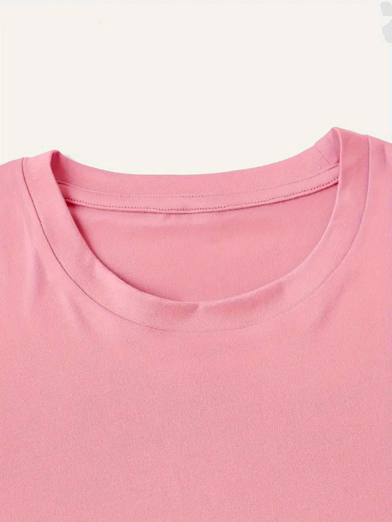 Women's T-shirt Short Sleeve T-Shirts Round Casual Solid Color display picture 18