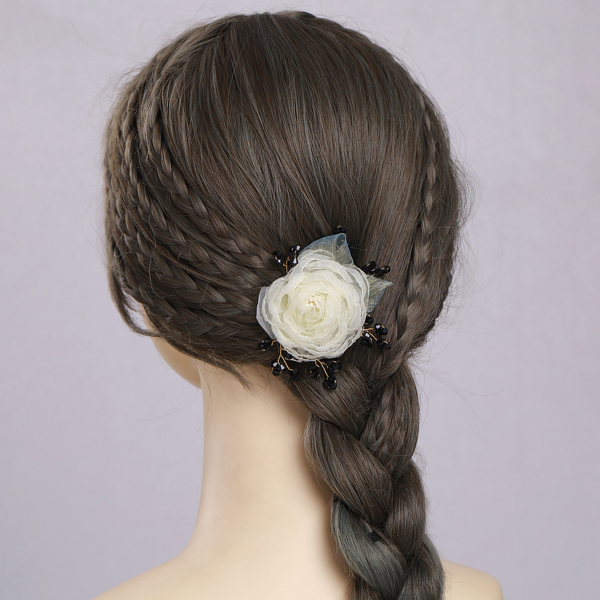 Women's Fairy Style Cute Sweet Flower Cloth Hair Clip display picture 2