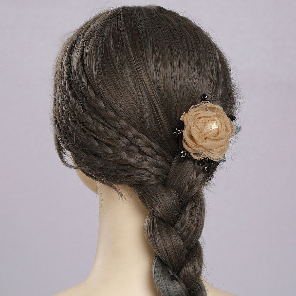 Women's Fairy Style Cute Sweet Flower Cloth Hair Clip display picture 4