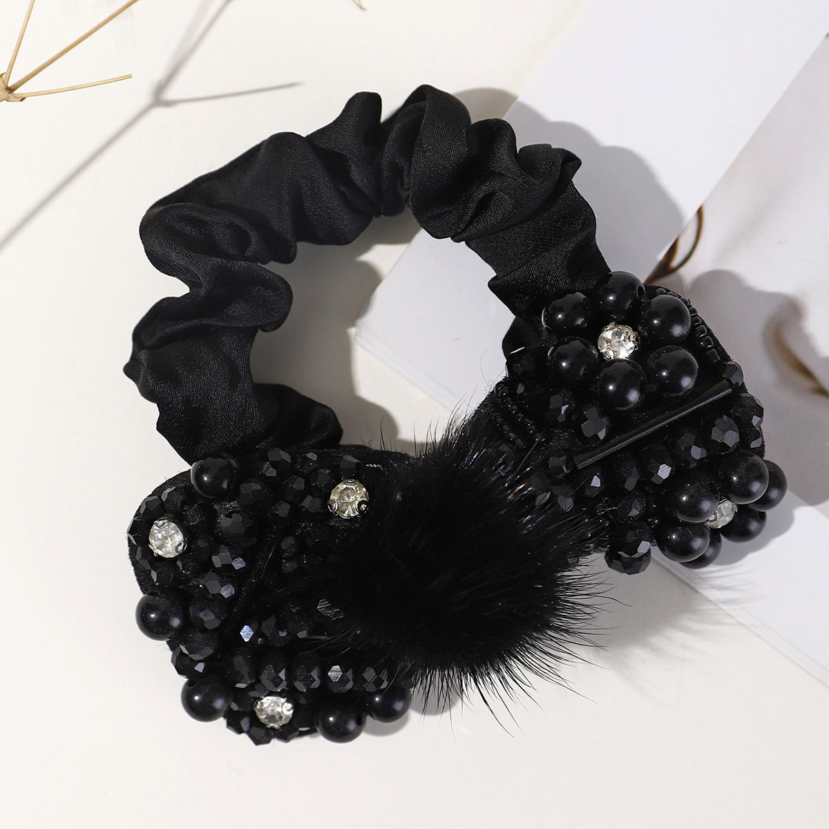 Women's Fairy Style Lady Korean Style Large Intestine Cloth Inlay Pearl Hair Tie display picture 3