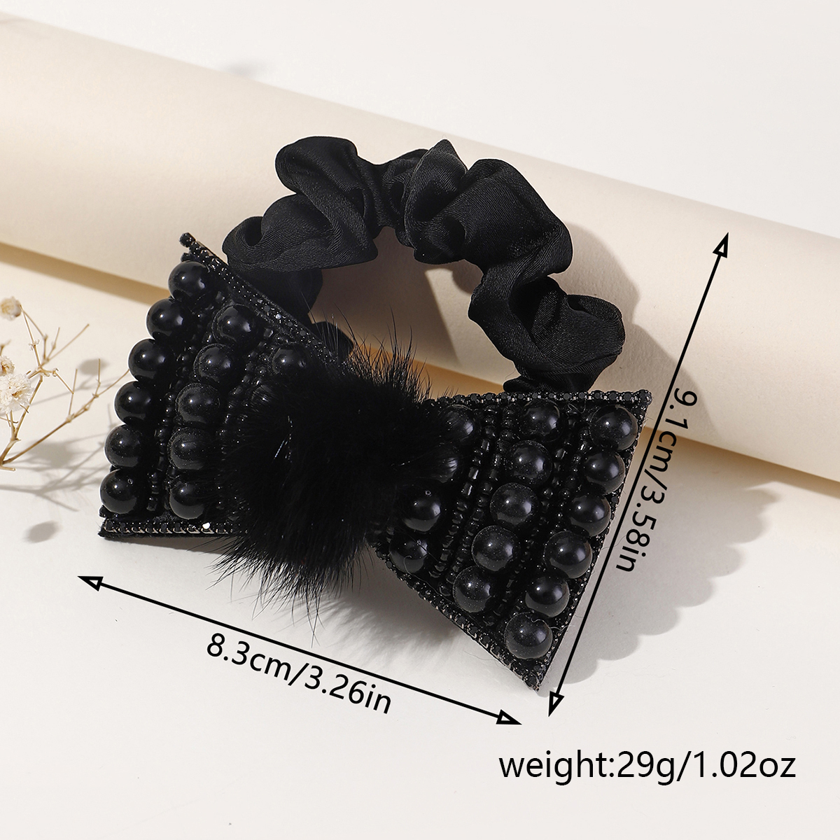 Women's Fairy Style Lady Korean Style Large Intestine Cloth Inlay Pearl Hair Tie display picture 13